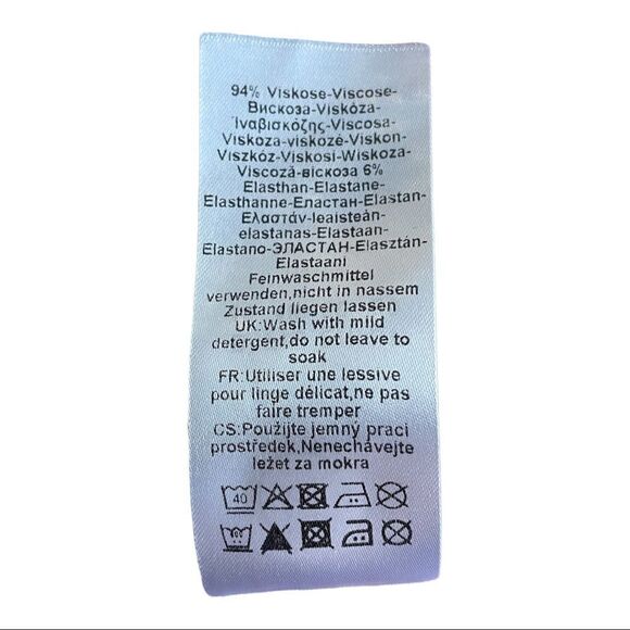 Louis Feraud Shift Dress Multicolor Abstract Flutter Short Sleeve Sheath Women 6 - Picture 8 of 8